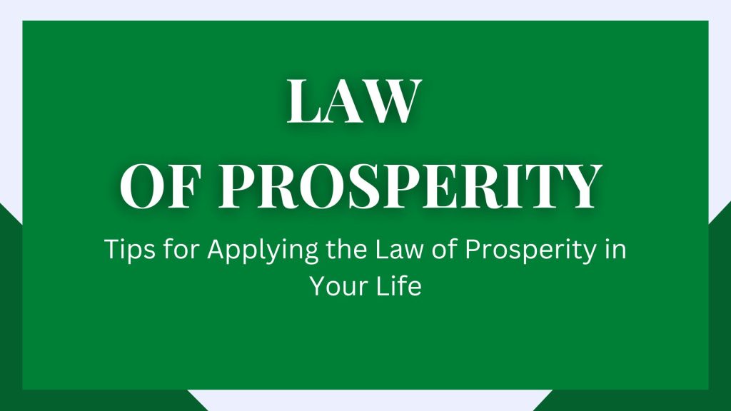 Law of Prosperity